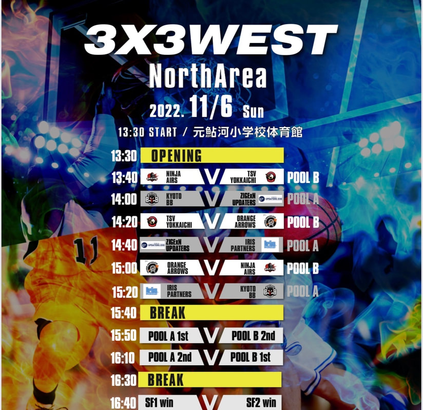 3x3WEST 2022 NorthArea SHIGA Roundの試合情報でござる！ 画像